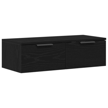 VidaXL Μαύρος δρυός τοίχου ντουλάπα 68x30x20cm από κατασκευασμένο ξύλο 1 τεμ.