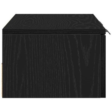 VidaXL Μαύρος δρυός τοίχου ντουλάπα 68x30x20cm από κατασκευασμένο ξύλο 1 τεμ.