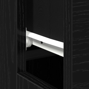 vidaXL Μαύρο Γραφείο Σαρκαστική - 100x50x75cm - Κατασκευασμένο από Επεξεργασμένο ξύλο 1 τεμ.