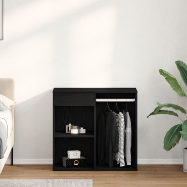 vidaXL Μαύρο Έπιπλο Καλλυντικών 80x40x75cm από Επεξεργασμένο Ξύλο 1 τεμ.