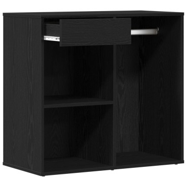 vidaXL Μαύρο Έπιπλο Καλλυντικών 80x40x75cm από Επεξεργασμένο Ξύλο 1 τεμ.