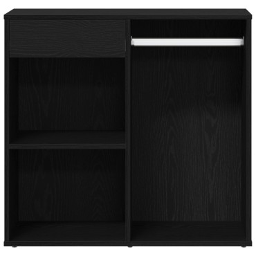 vidaXL Μαύρο Έπιπλο Καλλυντικών 80x40x75cm από Επεξεργασμένο Ξύλο 1 τεμ.