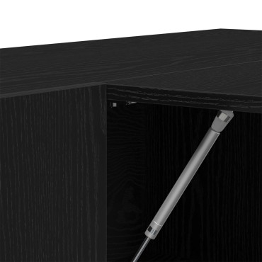 vidaXL Ντουλάπι Χωριστού Μαύρος Δρυς Επεξεργασμένο Ξύλο 97.5x37x99cm 1 τεμ.