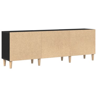 vidaXL Βάση τηλεόρασης - Μαύρη Δρυς, 150x30x50 cm Κατασκευασμένο από Επεξεργασμένο Ξύλο