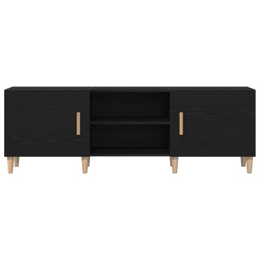 vidaXL Βάση τηλεόρασης - Μαύρη Δρυς, 150x30x50 cm Κατασκευασμένο από Επεξεργασμένο Ξύλο