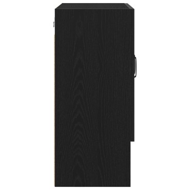 vidaXL Τοίχος Ντουλάπα Μαύρη Δρυς 60x30x70cm Επεξεργασμένο Ξύλο
