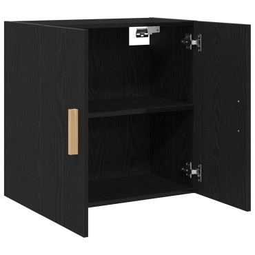 vidaXL Μαύρος Κρεμαστός Κάβος - 60x30x60 cm Κατασκευασμένο από Επεξεργασμένο Ξύλο