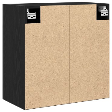 vidaXL Μαύρος Κρεμαστός Κάβος - 60x30x60 cm Κατασκευασμένο από Επεξεργασμένο Ξύλο