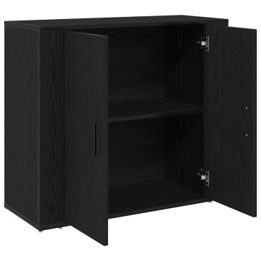 vidaXL Μπουφές Μαύρο Δρυς 80x33x70cm Κατασκευασμένο ξύλο 1 τεμ.