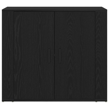 vidaXL Μπουφές Μαύρο Δρυς 80x33x70cm Κατασκευασμένο ξύλο 1 τεμ.