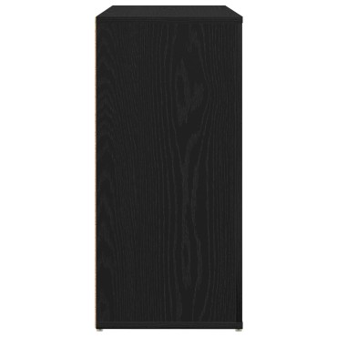 vidaXL Μπουφές Μαύρο Δρυς 80x33x70cm Κατασκευασμένο ξύλο 1 τεμ.