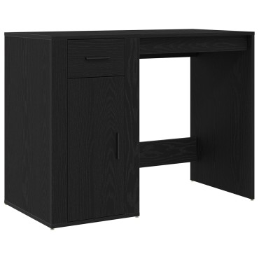 vidaXL Γραφείο Μαύρο Δρυς 100x49x75cm Επεξεργασμένο Ξύλο 1 τεμ.