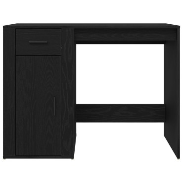 vidaXL Γραφείο Μαύρο Δρυς 100x49x75cm Επεξεργασμένο Ξύλο 1 τεμ.