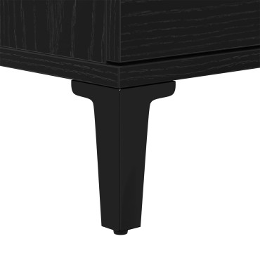 vidaXL Ντουλάπι Νιπτήρα Μαύρη Δρυς 65x33x60cm Ξύλο Επεξεργασμένο 1 τεμ.
