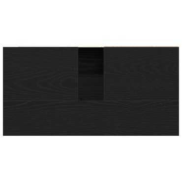 vidaXL Ντουλάπι Νιπτήρα Μαύρη Δρυς 65x33x60cm Ξύλο Επεξεργασμένο 1 τεμ.
