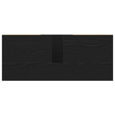 vidaXL Ντουλάπι μπαταρίας Μαύρη Δρυς 80x33x60cm Επεξεργασμένο Ξύλο 1 τεμ.