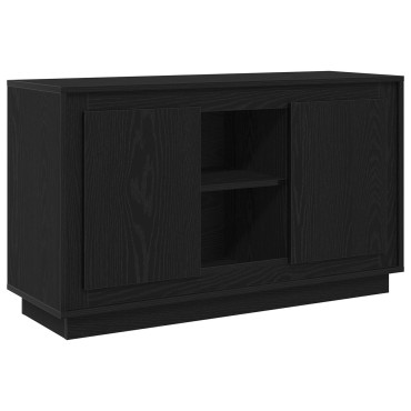 vidaXL Σερβιτόρος Μαύρο Δρύινο 102x35x60cm Επεξεργασμένο Ξύλο 1 τεμ.