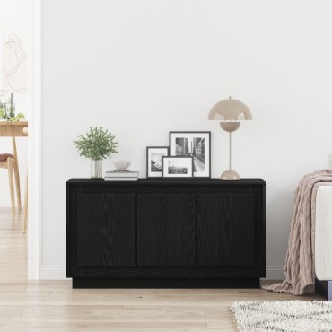 vidaXL Σαλονάκι Μαύρο Δρυς 102x35x55cm Επεξεργασμένο Ξύλο 1 τεμ.