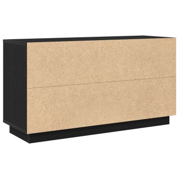 vidaXL Σαλονάκι Μαύρο Δρυς 102x35x55cm Επεξεργασμένο Ξύλο 1 τεμ.