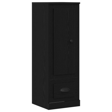 vidaXL Υψηλό ντουλάπι Μαύρη Δρυς 36x35,5x103,5cm Επεξεργασμένο Ξύλο 1 τεμ.