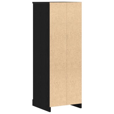 vidaXL Υψηλό ντουλάπι Μαύρη Δρυς 36x35,5x103,5cm Επεξεργασμένο Ξύλο 1 τεμ.