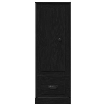 vidaXL Υψηλό ντουλάπι Μαύρη Δρυς 36x35,5x103,5cm Επεξεργασμένο Ξύλο 1 τεμ.