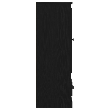 vidaXL Υψηλό ντουλάπι Μαύρη Δρυς 36x35,5x103,5cm Επεξεργασμένο Ξύλο 1 τεμ.