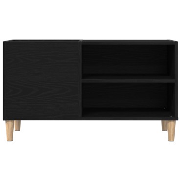 vidaXL Ντουλάπα δίσκων Μαύρο Δρυς 84,5x38x48cm Επεξεργασμένο ξύλο 1 τεμ.