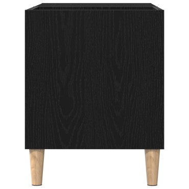 vidaXL Ντουλάπα δίσκων Μαύρο Δρυς 84,5x38x48cm Επεξεργασμένο ξύλο 1 τεμ.