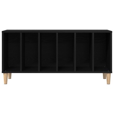 vidaXL Ντουλάπι Δίσκων Μαύρο Δρυς 100x38x48cm Επεξεργασμένο Ξύλο 1 τεμ.