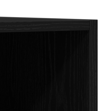 vidaXL Ντουλάπι Δίσκων Μαύρο Δρυς 100x38x48cm Επεξεργασμένο Ξύλο 1 τεμ.