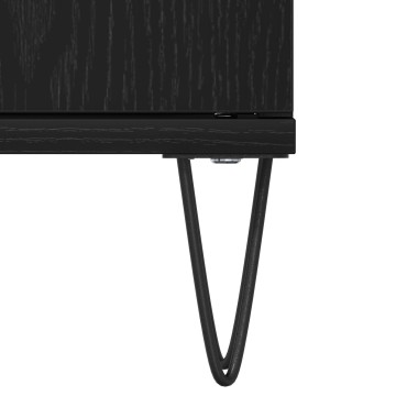 vidaXL Ντουλάπι Χωρις Νιπτήρα Μαύρη Δρυς 65x33x60cm Επεξεργασμένο Ξύλο