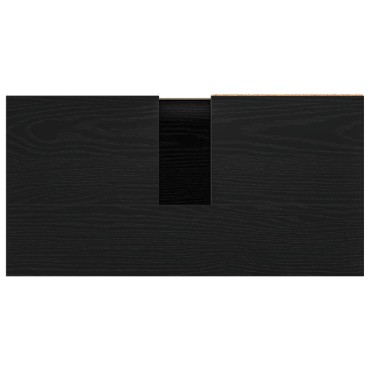 vidaXL Ντουλάπι Χωρις Νιπτήρα Μαύρη Δρυς 65x33x60cm Επεξεργασμένο Ξύλο