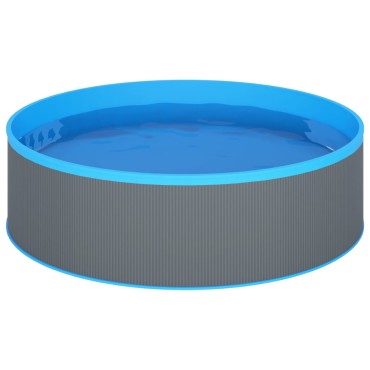 vidaXL Πισίνα Υπέργεια 350 x 90 εκ. Γκρι