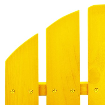 vidaXL Καρέκλα Κήπου Adirondack Κουνιστή Κίτρινη από Μασίφ Ξύλο Ελάτης 70x91,5x92cm 1 τεμ.