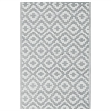 vidaXL Χαλί εξωτερικού χώρου ARAKIL γκρι 190x290 cm PP
