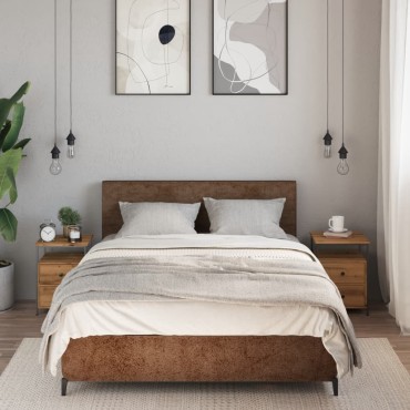 vidaXL Κομοδίνα 2 τεμ. Artisan Oak 34x35,5x50cm Κατασκευασμένο ξύλο