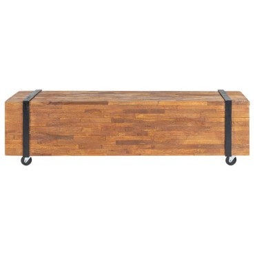 vidaXL Έπιπλο Τηλεόρασης 110x30x32,5cm από Μασίφ Ξύλο Teak