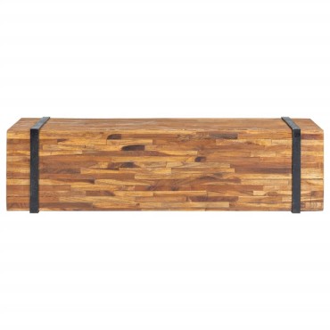 vidaXL Έπιπλο Τηλεόρασης 110x30x32,5cm από Μασίφ Ξύλο Teak