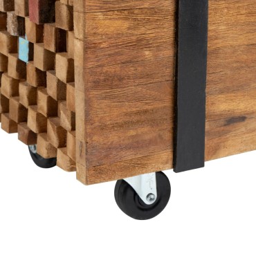 vidaXL Έπιπλο Τηλεόρασης 110x30x32,5cm από Μασίφ Ξύλο Teak