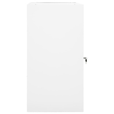 vidaXL Ντουλάπα για Σέλα Λευκό 53 x 53 x 105 εκ. Ατσάλινο