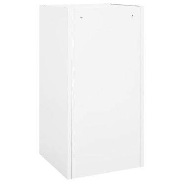 vidaXL Ντουλάπα για Σέλα Λευκό 53 x 53 x 105 εκ. Ατσάλινο