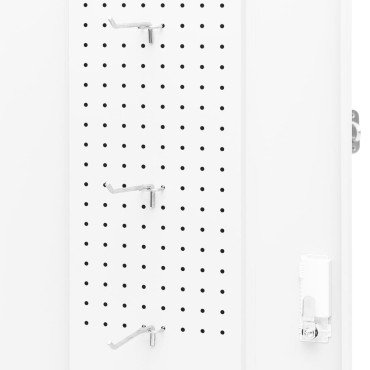 vidaXL Ντουλάπα για Σέλα Λευκό 53 x 53 x 105 εκ. Ατσάλινο