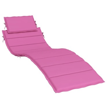vidaXL Μαξιλάρι Ξαπλώστρας Ροζ από Ύφασμα Oxford 186x58x3cm