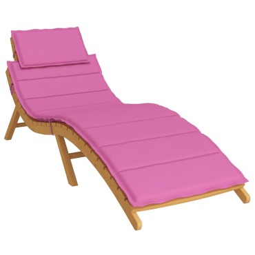 vidaXL Μαξιλάρι Ξαπλώστρας Ροζ από Ύφασμα Oxford 186x58x3cm