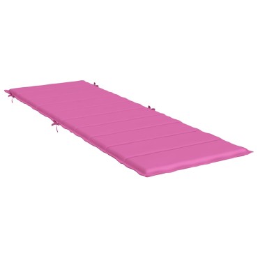 vidaXL Μαξιλάρι Ξαπλώστρας Ροζ από Ύφασμα Oxford 186x58x3cm