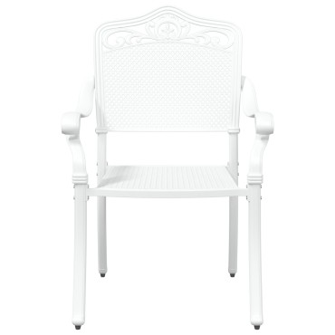 vidaXL Σετ 3 Λευκό Χυτό Αλουμίνιο 150x90x72cm Ανθεκτικό