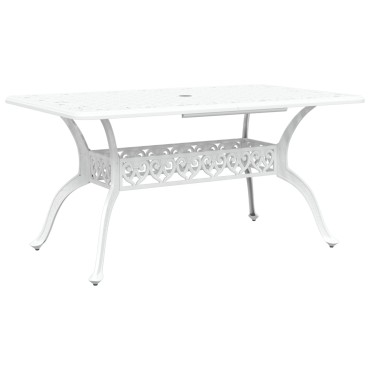 vidaXL Σετ 3 Λευκό Χυτό Αλουμίνιο 150x90x72cm