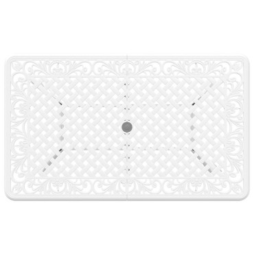 vidaXL Σετ 3 Λευκό Χυτό Αλουμίνιο 150x90x72cm