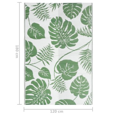 vidaXL Χαλί εξωτερικού χώρου ARAKIL Πράσινο 120x180 cm PP